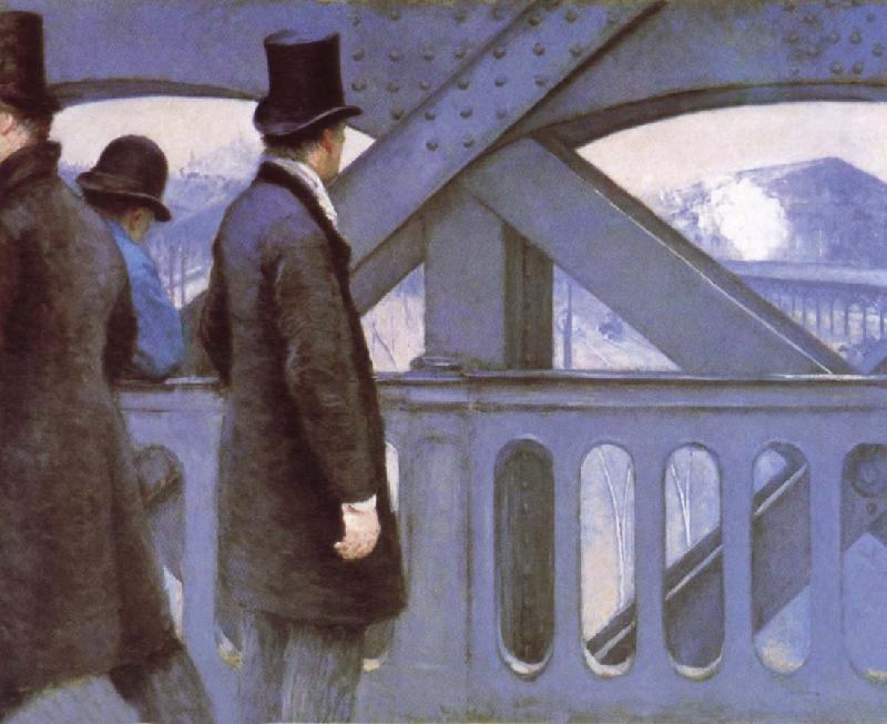 Gustave Caillebotte Le Pont de L-Europe France oil painting art